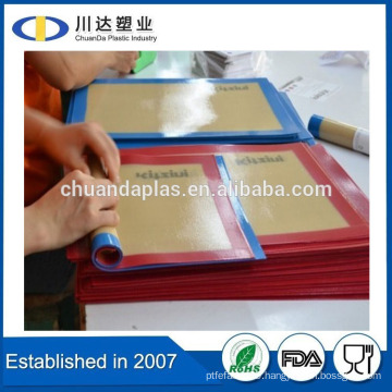 POFA Free Food grade wholesales price Reusable Nonstick Fiberglass Silicone Baking Mat